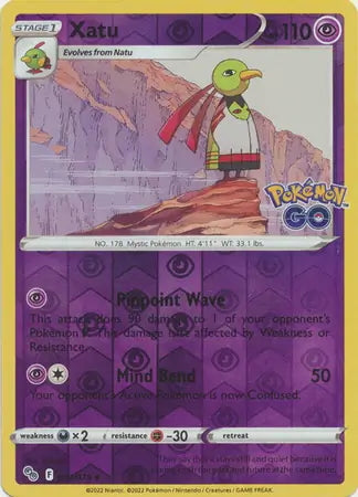 Pokémon Go Xatu #33/78 reverse holo